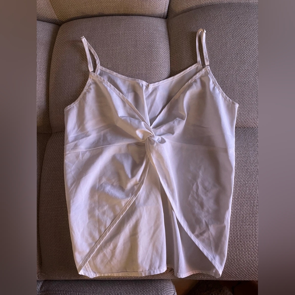 ASOS White Twist Front Camisole Top